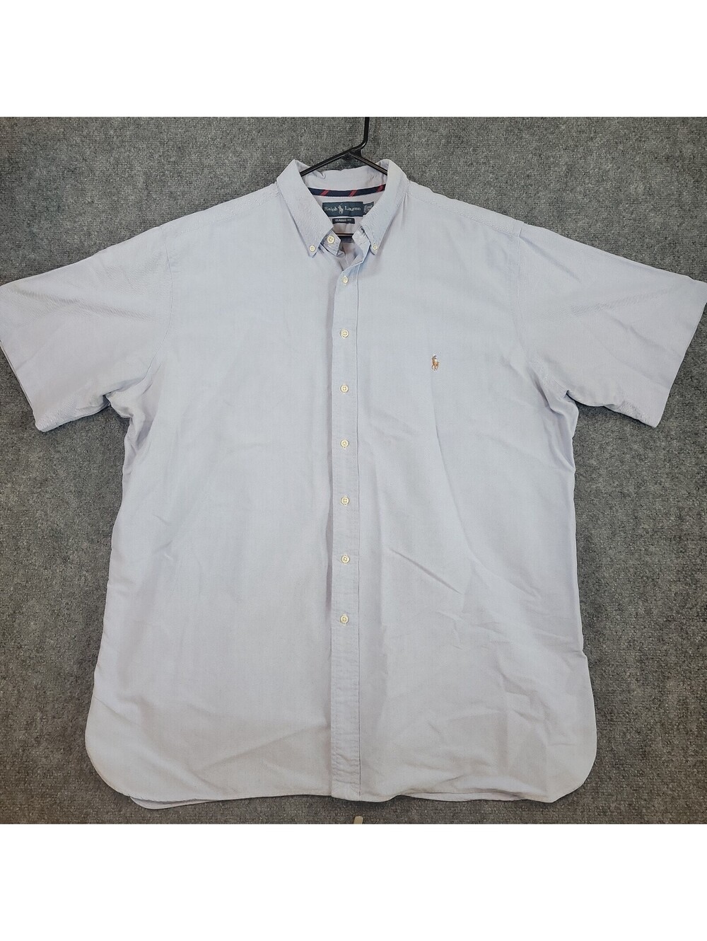 Polo Ralph Lauren Shirt Mens SZ 2XLT Light Blue Oxford SS Classic Tall 510